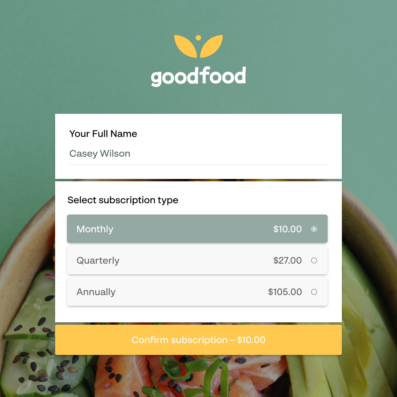 Take recurring payments with Paperform's subscription forms.